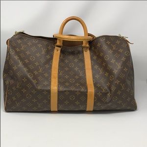 Authentic LOUIS VUITTON Keepall 50 travel bag